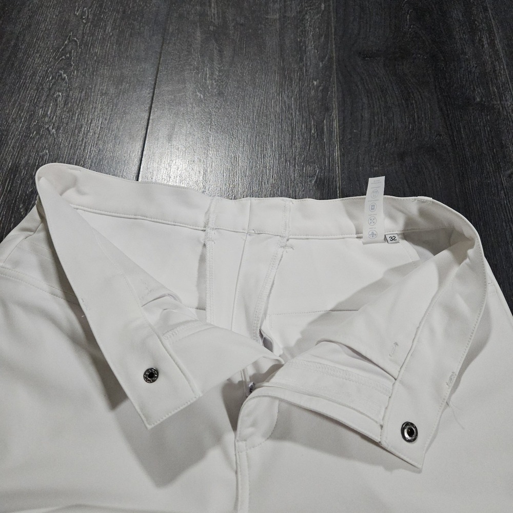 State & Liberty Tech Pant Men 32x26 White Stretch Performance Athletic Fit - Picture 5 of 10